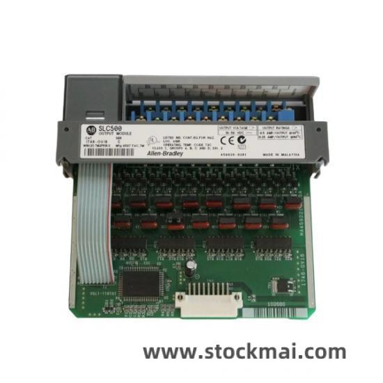 1746-ov16_output_module_slc_500.jpg Allen Bradley 1746-OV16 Output Module for SLC 500 PLC, Designed for Industrial Automation